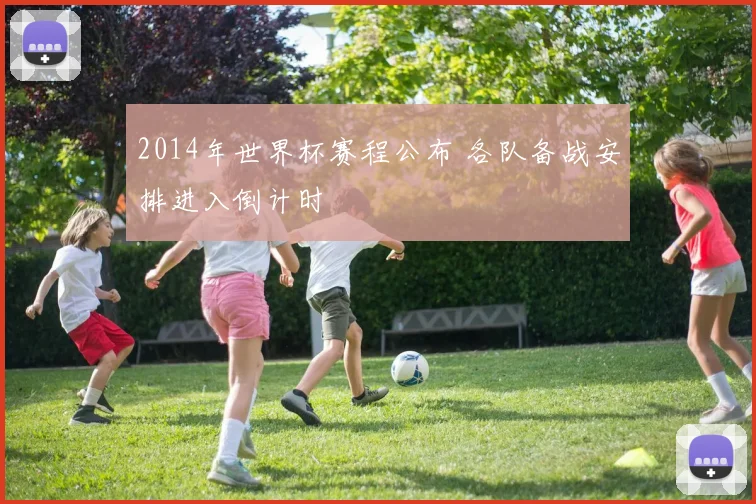 2014年世界杯赛程公布 各队备战安排进入倒计时